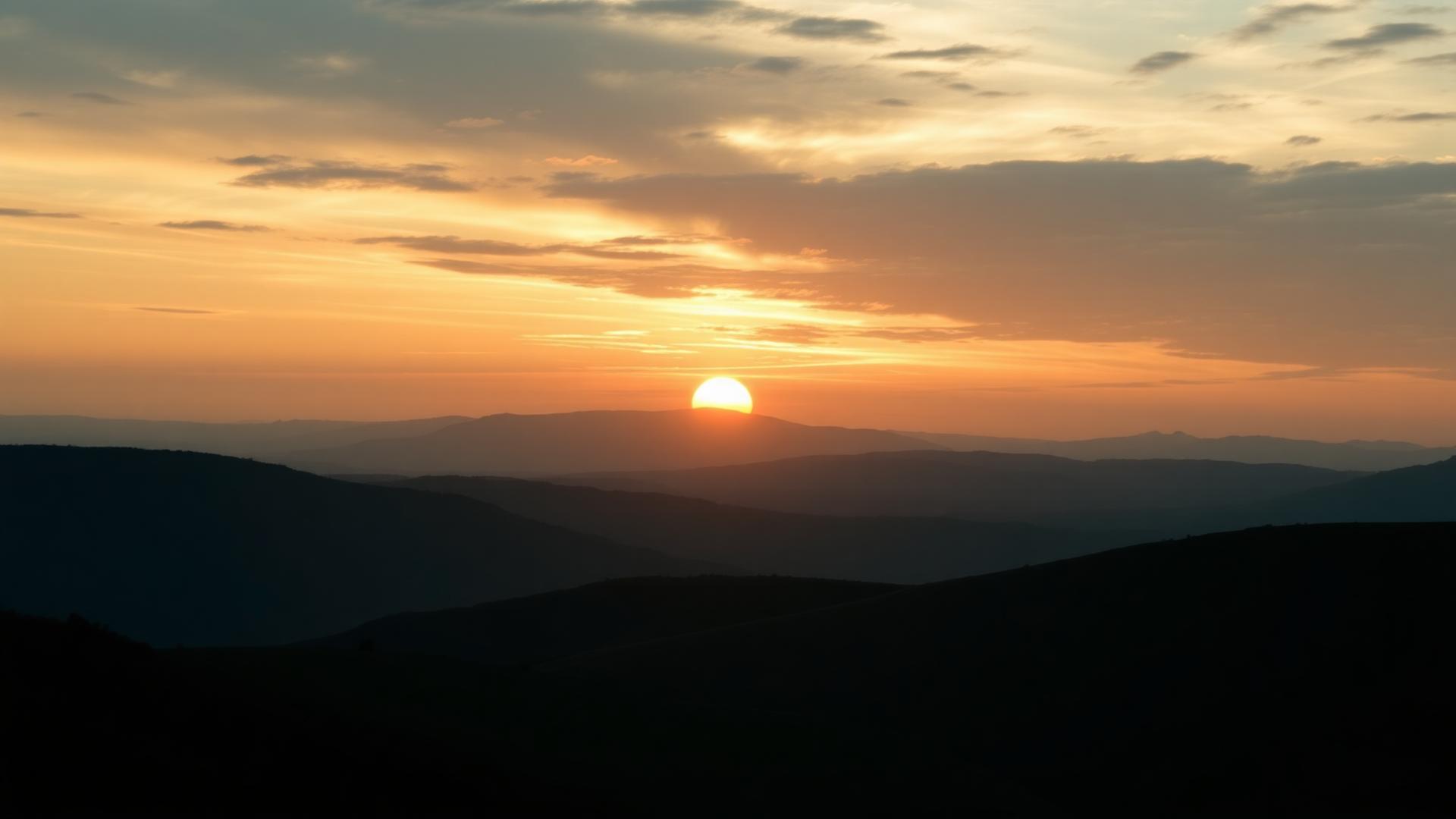 Calm sunset